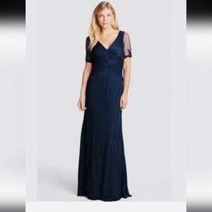 Navy Adrianna papell Gown